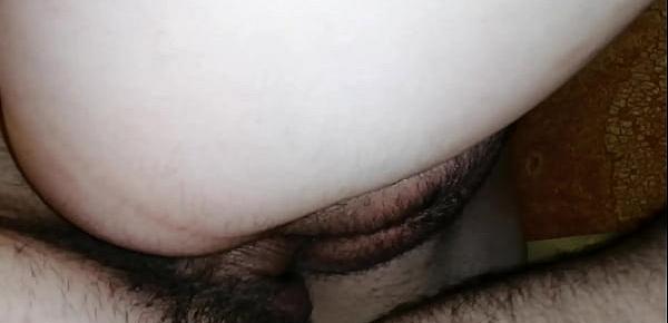  hard sex with girlfriend, tight pussy squeezes big cock